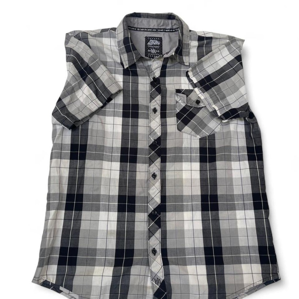 Hart and‎ Huntington plaid shirt